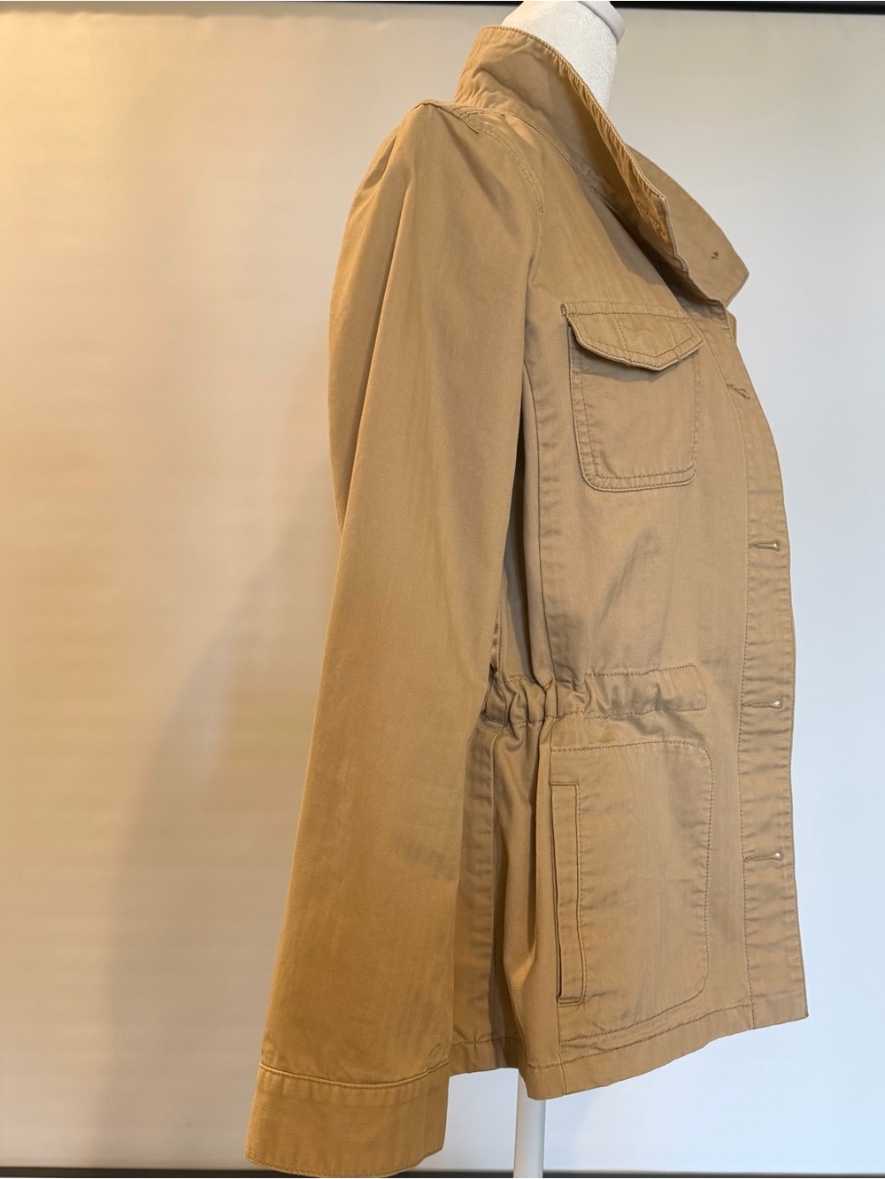 Talbots Khaki Field Jacket with Button Front - Picture 3 of 11